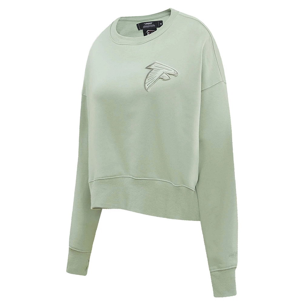 Women's Pro Standard  Light Green Atlanta Falcons Neutral Pullover Sweatshirt