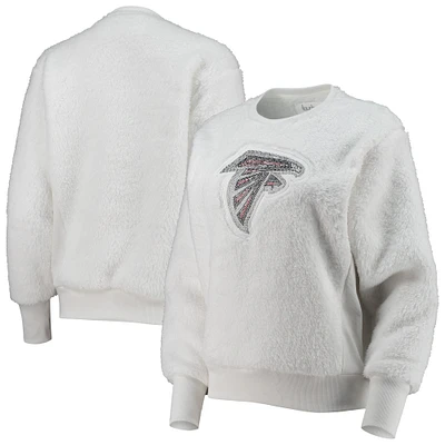 Sweat-shirt à enfiler pour femme Touch Atlanta Falcons Milestone Tracker blanc
