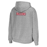 Women's WEAR by Erin Andrews Heathered Gray Atlanta Falcons Team Full-Zip Hoodie