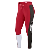 Women's WEAR by Erin Andrews Red/Black Atlanta Falcons Color-Block Leggings