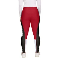 Women's WEAR by Erin Andrews Red/Black Atlanta Falcons Color-Block Leggings
