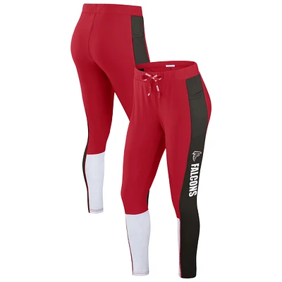 Women's WEAR by Erin Andrews Red/Black Atlanta Falcons Color-Block Leggings