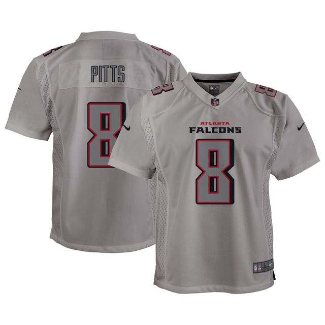 Maillot de jeu Atmosphere Atlanta Falcons Nike Kyle Pitts gris pour jeune