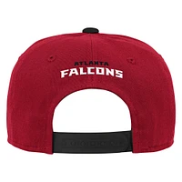 Youth Red Atlanta Falcons Team Pre-Curved Adjustable Hat