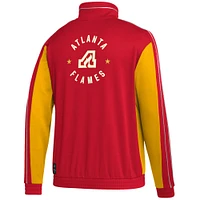 Veste à demi-glissière adidas Atlanta Flames Team Classics rouge pour homme
