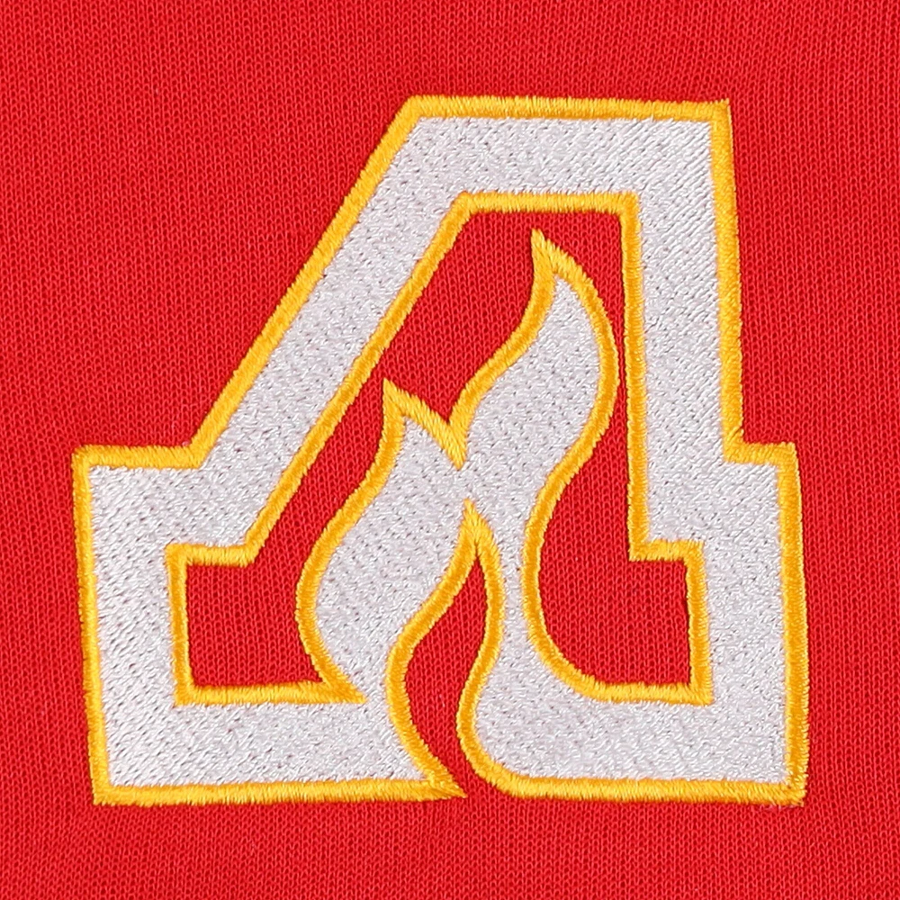Veste à demi-glissière adidas Atlanta Flames Team Classics rouge pour homme