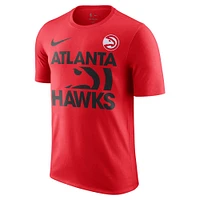 T-shirt Nike rouge Atlanta Hawks Courtside This Is Our Year pour homme