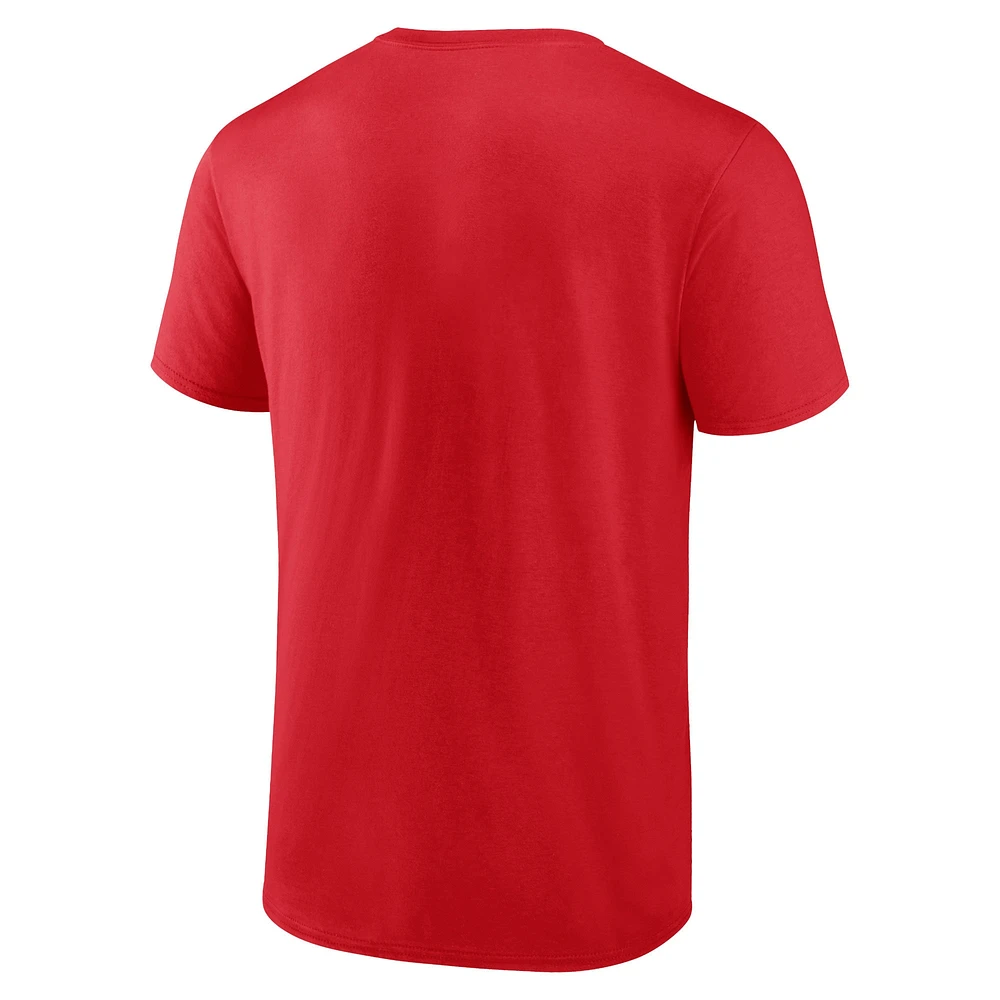 Men's Fanatics Trae Young Red Atlanta Hawks Name & Number T-Shirt