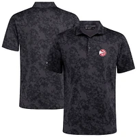 Men's Levelwear Black Atlanta Hawks Whisper Polo