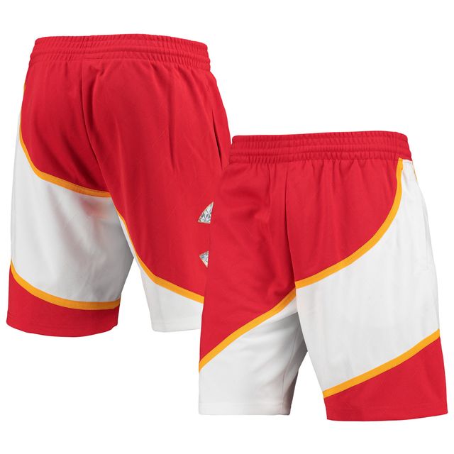 Hommes Mitchell & Ness Rouge Atlanta Hawks 1986 Hardwood Classics 75e Anniversaire Swingman Shorts