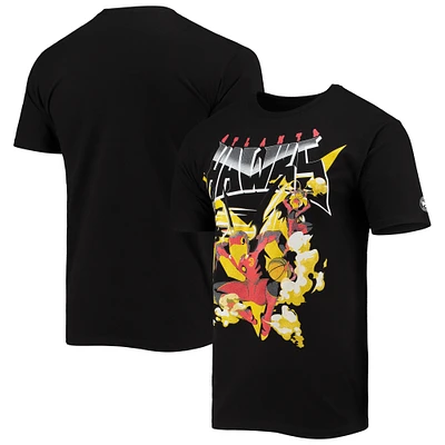 T-shirt homme NBA x McFlyy noir Atlanta Hawks Identifier Artist Series