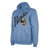 Men's New Era  Light Blue Atlanta Hawks 2024/25 City Edition Pullover Hoodie