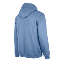 Men's New Era  Light Blue Atlanta Hawks 2024/25 City Edition Pullover Hoodie