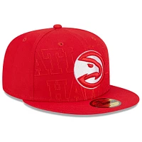 Men's New Era  Red Atlanta Hawks 2023 NBA Draft 59FIFTY Fitted Hat