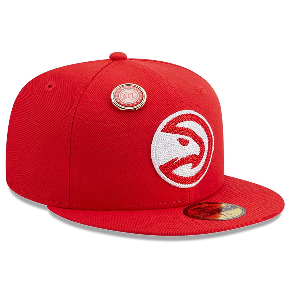 V107988 HAWKS NBA NWE FA23 Logo en chaîne n Pin 59Fifty HATMENHIC