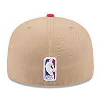 Men's New Era Tan/Red Atlanta Hawks 2024 NBA Draft 59FIFTY Fitted Hat