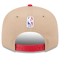 Men's New Era Tan/Red Atlanta Hawks 2024 NBA Draft 9FIFTY Snapback Hat