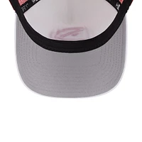 Men's New Era White/Red Atlanta Hawks Court Sport Foam A-Frame 9FORTY Adjustable Trucker Hat