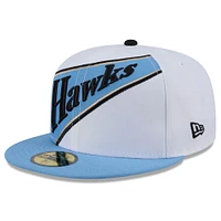 Men's New Era  White Atlanta Hawks 2024/25 City Edition 59FIFTY Fitted Hat