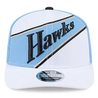 Men's New Era  White Atlanta Hawks 2024/25 City Edition 9SEVENTY Stretch-Snap Hat