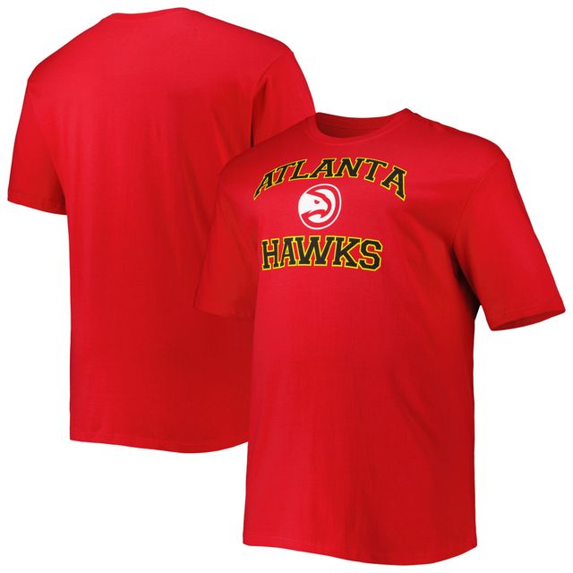 T-shirt rouge Atlanta Hawks Big & Tall Heart Soul pour homme
