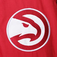 Men's Starter Red/Black Atlanta Hawks The Pro II Half-Zip Jacket