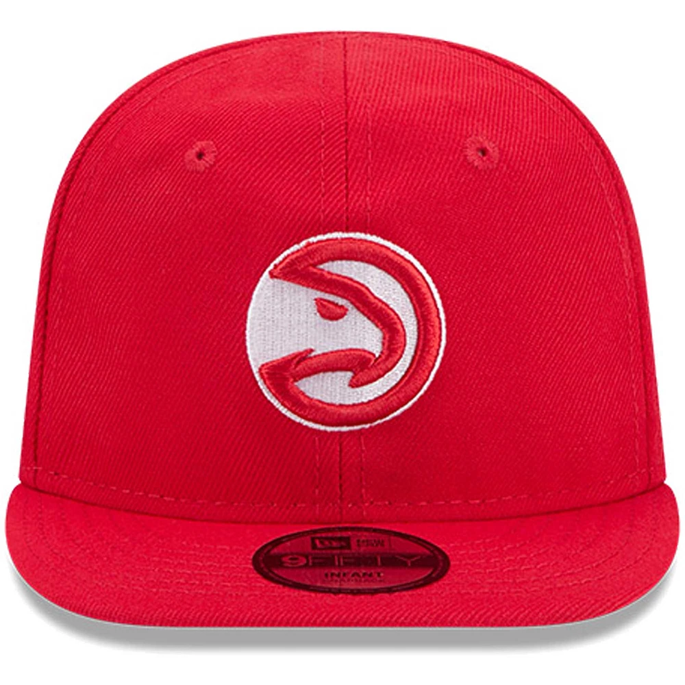 Casquette ajustable My First 9FIFTY des Atlanta Hawks de New Era pour nouveau-né et nourrisson