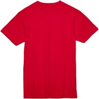 Unisex Mitchell & Ness  Red Atlanta Hawks Hardwood Classics MVP Throwback Logo T-Shirt