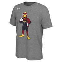 Unisex Nike Heather Charcoal Atlanta Hawks Team Mascot T-Shirt
