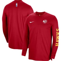 Unisex Nike Red Atlanta Hawks 2023/24 Authentic Pregame Long Sleeve Shooting Shirt