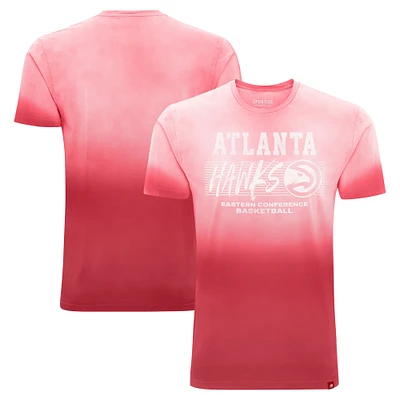 Unisex Sportiqe Red Atlanta Hawks Bingham Sun-Fade T-Shirt