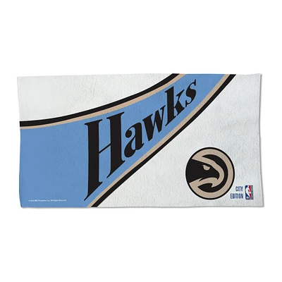 Serviette de plage simple face WinCraft Atlanta Hawks 2024/25 City Edition On Court 22'' x 42''