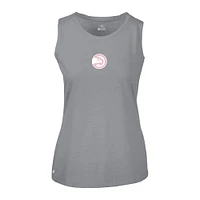 Women's Levelwear  Gray Atlanta Hawks Mother's Day Macy Core Logo Tank Top