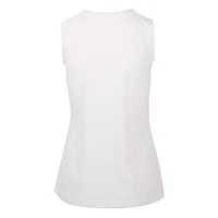 Women's Levelwear  White Atlanta Hawks Mother's Day Macy Core Logo Tank Top