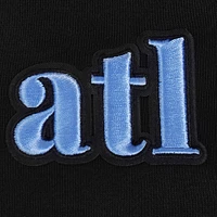 Women's Pro Standard Black Atlanta Hawks 2024/25 City Edition Cropped Pullover Hoodie