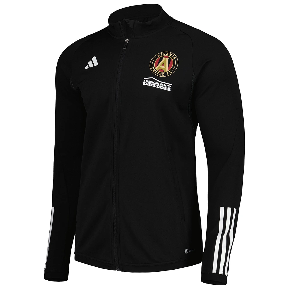 Men's adidas Black Atlanta United FC 2023 On-Field AEROREADY Full-Zip Training Top