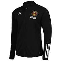 Men's adidas Black Atlanta United FC 2023 On-Field AEROREADY Full-Zip Training Top