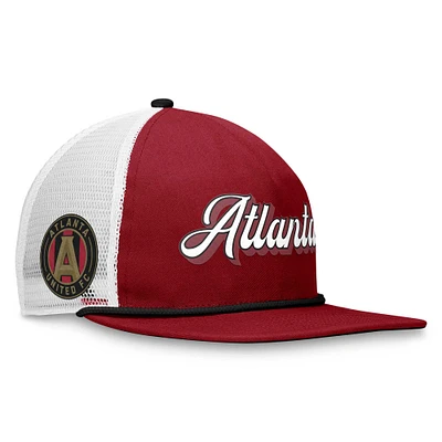 Casquette Atlanta United FC True Classic Golf Snapback Fanatics Branded Grenat/Blanc pour homme