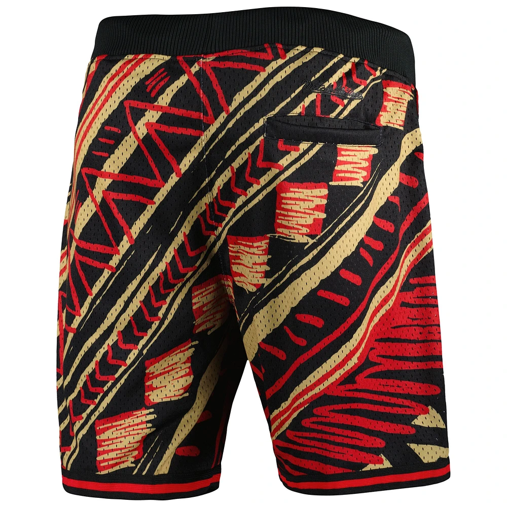 Men's Mitchell & Ness Black Atlanta United FC Tribal Fashion Shorts