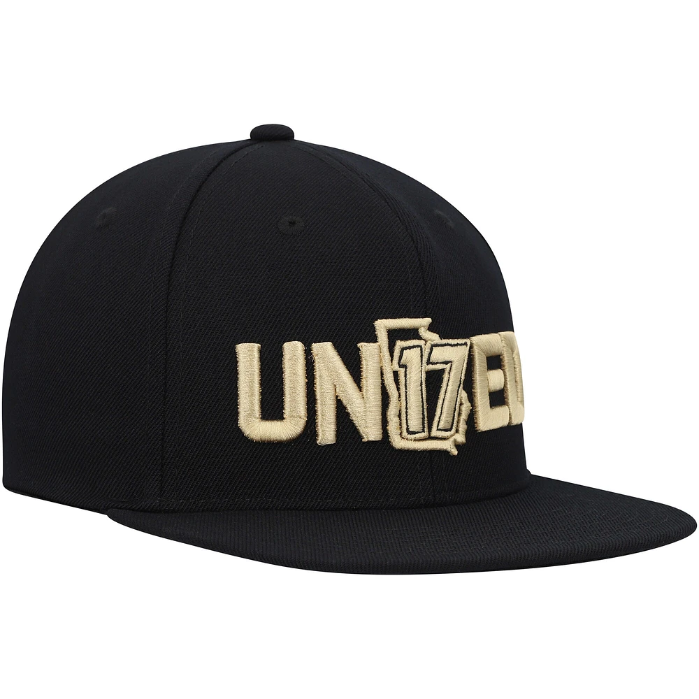 Men's Mitchell & Ness Black Atlanta United FC We Are The A Snapback Hat