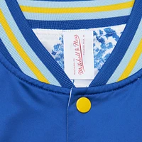 Men's Mitchell & Ness Blue/White Atlanta United FC Resurgens Reversible Raglan Full-Snap Jacket