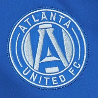 Men's Mitchell & Ness Blue/White Atlanta United FC Resurgens Reversible Raglan Full-Snap Jacket