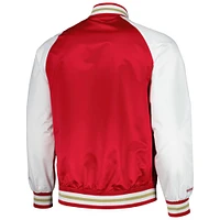 Men's Mitchell & Ness Red Atlanta United FC Satin Raglan Full-Snap Jacket