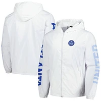 Men's White Atlanta United FC Graffiti Hoodie Full-Zip Windbreaker