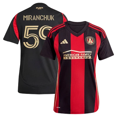 Maillot de joueur réplique adidas Aleksei Miranchuk noir Atlanta United FC 2025 The Connector pour femme