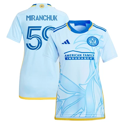 Maillot de joueur réplique adidas Aleksei Miranchuk bleu clair Atlanta United FC 2024 The Resurgens Kit pour femme