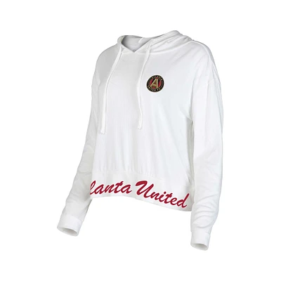 Sweat à capuche manches longues Atlanta United FC Accord Concepts Sport pour femme, blanc