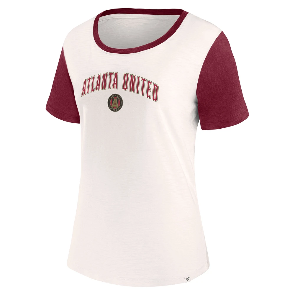 Women's Fanatics Cream Atlanta United FC Volley T-Shirt
