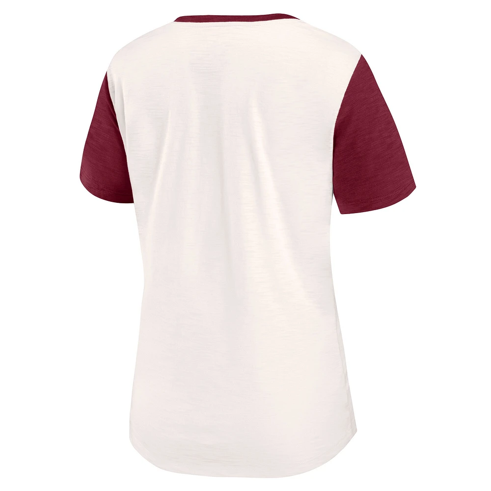 Women's Fanatics Cream Atlanta United FC Volley T-Shirt