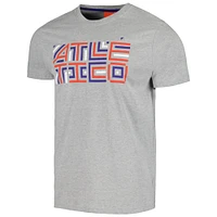 Men's Heather Gray Atletico de Madrid Retro T-Shirt